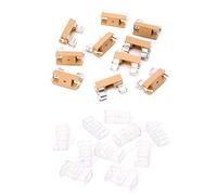 BIlinli 10 Pcs Glass Fuse Holder with Transparent Cover Fuse Blocks 5X20mm