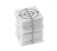 BIlinli 100 Pcs Reflector Sheet Reflective Tape Target Total Station 20/30/40/50/60mm
