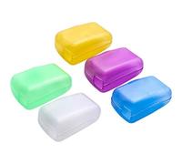 BIlinli 5Pcs Travel Toothbrush Head Cover Case Cap Hike Camping Brush Cleaner Protectors