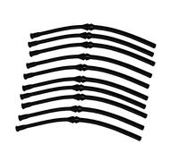 BIlinli Fuel Lines 10X Black Fuel Hose Pipe For Chinese Chainsaw 4500 5200 5800 45cc 52cc 58cc MT-9999 Plastic Fuel Hoses Pipes 10pcs/set Tool Part