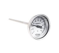 BIlinli Stainless Steel Bi-metallic Thermometer 1/4PT Thread L=100mm 0~50~300℃ WSS-303 Temperature Gauges Bimetallic Thermometer Pipe Thermometer