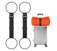 BILIONE Add a Bag Luggage Straps 2 Pack, Adjustable Bungee Elastic Belt