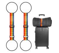 BILIONE Add a Bag Luggage Straps 2 Pack, Adjustable Bungee Elastic Belt