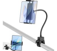 BILIONE Gooseneck Tablet Holder, Clamp on Ipad Stand Floor & Tripod | Hands-Free, Firm Grip, Sturdy ABS, 360° Adjustable, Compatible with 4.7-13" iPad Pro/Air/Mini, for Wheelchair, Stroller, Bike