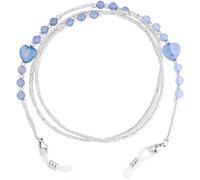 BILIONE Heart Acrylic Beaded Eyeglass Chains for Women Eye Glasses Strap Around Neck, Sunglass Holder Hanger Lanyards, Blue, generic