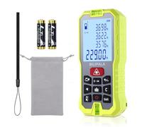 BILIPALA Laser Measure 70M/229ft, High Accuracy Laser Measurement Tool with Larger Backlit LCD, 2 Bubble Levels, Measuring Distance,Area,Volume,Pythagorean Mode for Indoor/Outdoor Use(Red)