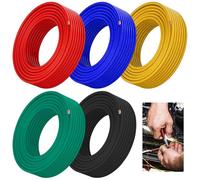 BILIPLE Vehicle Cable 1.0 mm² Set, 5 m x 5 Colours FLRY-B, PVC Copper Cable Car Cable, Fly Battery Cable, Power Cable, Car Cable, Red-Black-Blue-Green-Yellow à 5 m FLRY-B, as Ring
