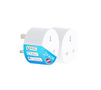 Bilisty Zigbee Smart Plug Dimmer|Voice and App Control|Compatible with Zigbee Hub|only for use with dimmable led lamps|NO strips|works with Homey Hubitat Alexa Hue|UK standard socket (2-Pack)