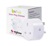 Bilisty Zigbee Smart Plug Dimmer|Voice and App Control|Compatible with Zigbee Hub|only for use with dimmable led lamps|NO strips|works with Homey Hubitat Alexa Hue|UK standard socket