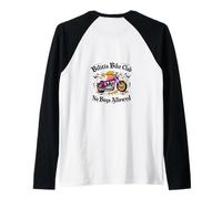Bilitis Bike Club No Boys motorcycle LGBTQ lesbian history Raglan Baseball Tee