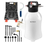 BILITOOLS 8L Pneumatic Transmission Fluid Transfer Pump | Automotive Gearbox Oil Filling Pump, Vacuum Oil Extractor Pump with 15 ATF Adapters