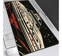 BILIVAN Astronomy Bright Universe Galaxy Human Exploration Map Mouse Pad Oversized Lock Edge Keyboard Office Writing Non-slip Table Pad (700*300mm,13)