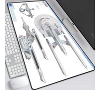 BILIVAN Astronomy Bright Universe Galaxy Human Exploration Map Mouse Pad Oversized Lock Edge Keyboard Office Writing Non-slip Table Pad (900*400mm,18)