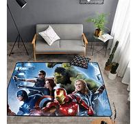 BILIVAN Avengers Anime Rug Living Room Bedroom Kids Bedside Miracle Spider Patterned Pad Boy Bedroom Color Non-slip Rug (D,60 * 90CM)