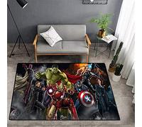 BILIVAN Avengers Anime Rug Living Room Bedroom Kids Bedside Miracle Spider Patterned Pad Boy Bedroom Color Non-slip Rug (F,100 * 160CM)