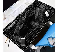 BILIVAN Cool Super-running Mouse Pad Oversized Animation Car Deconstruction Blueprint Custom Office Mechanical Mouse Desk Pad (700*300mm,2)