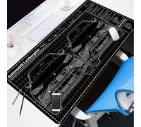 BILIVAN Cool Super-running Mouse Pad Oversized Animation Car Deconstruction Blueprint Custom Office Mechanical Mouse Desk Pad (800*400mm,12)