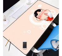 BILIVAN Crayon Shin-chan Mouse Pad Student Writing Tablecloth Modern Light Luxury Table Cloth European Desk Girl Keyboard Pad (800*400mm,18)