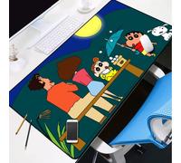 BILIVAN Crayon Shin-chan Mouse Pad Student Writing Tablecloth Modern Light Luxury Table Cloth European Desk Girl Keyboard Pad (800*400mm,11)