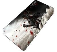 BILIVAN Ghost of Tsushima Mouse Pad Movie Peripheral Oversized Keyboard Desk Pad (600 * 300mm,1)