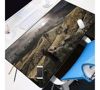 BILIVAN Ghost of Tsushima Mouse Pad Movie Peripheral Oversized Keyboard Desk Pad (800*400mm,16)