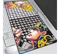 BILIVAN Joseph Jonathan Josda JoJo's Bizarre Adventure Mouse Pad Overlock Desk Pad Keyboard Pad (600*300mm,7)