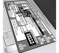BILIVAN Molecular Physical Chemistry Mouse Pad Oversized Office Computer Keyboard Pad Lock Edge Student Home Writing Class Desk Pad (900*400mm,15)