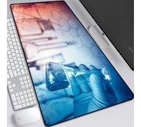 BILIVAN Molecular Physical Chemistry Mouse Pad Oversized Office Computer Keyboard Pad Lock Edge Student Home Writing Class Desk Pad (800*300mm,3)