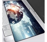 BILIVAN Molecular Physical Chemistry Mouse Pad Oversized Office Computer Keyboard Pad Lock Edge Student Home Writing Class Desk Pad (700*300mm,20)