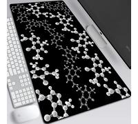 BILIVAN Molecular Physical Chemistry Mouse Pad Oversized Office Computer Keyboard Pad Lock Edge Student Home Writing Class Desk Pad (600*300mm,7)