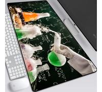 BILIVAN Molecular Physical Chemistry Mouse Pad Oversized Office Computer Keyboard Pad Lock Edge Student Home Writing Class Desk Pad (900*400mm,4)