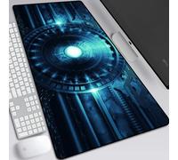 BILIVAN Molecular Physical Chemistry Mouse Pad Oversized Office Computer Keyboard Pad Lock Edge Student Home Writing Class Desk Pad (800*300mm,16)