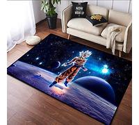 BILIVAN Super Soft Living Room Rugs 3D Dragonball Z Goku Printed Rugs for Bedroom Home Decorative Room Sofa Rugs (120 * 160CM)