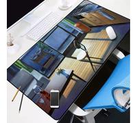 BILIVAN The Garden of Words Mouse Pad Oversized Anime Anti-Slip Pad Two-Dimensional Table Pad (800*300mm,4)