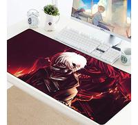 BILIVAN Tokyo Ghoul Gaming Play Mats Mousepad Anime Cartoon xl Large Size Gamer Mouse Pad Big Keyboard Desk Computer PC Mat Notbook Pad (800 * 300 * 3mm,1)
