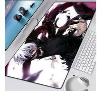 BILIVAN Tokyo Ghoul Rubber Mouse Mat Gaming Mouse Pad Anime Large XXL Mousepad Gamer Speed Locking Edge Computer Pad Keyboard Play Mats (800 * 300 * 3mm,4)