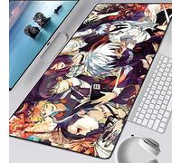 BILIVAN Tokyo Ghoul Rubber Mouse Mat Gaming Mouse Pad Anime Large XXL Mousepad Gamer Speed Locking Edge Computer Pad Keyboard Play Mats (800 * 300 * 3mm,7)