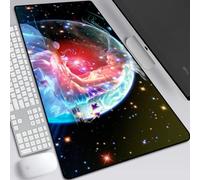 BILIVAN Twelve Constellations Mouse Pad Oversized Office Computer Keyboard Pad Cartoon Lock Edge Notebook Writing Desk Pad (900*400mm,3)