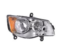 BILKAR Auto Front Light Assembly Compatible With Dodge For Grand For Caravan 2011-2017 5113336AF 5113337AG Left Right Headlights Assembly Driving Light No Bulbs(Right)