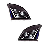 BILKAR Auto Front Light Assembly Compatible With Toyota For Prado LC120 2003 2004 2005 2006 2007 2008 2009 Headlights DRL Turn Signal High Beam Angel Eye Head Lamp