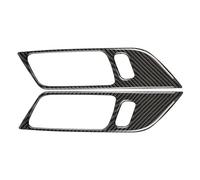 BILKAR Car Button Cover Trim Compatible with for Mustang GT 2015 2016 2017 2018 2019 2020 2021 Car Door Handle Frame Decoration Stickers Trim Cover(Style B(Black))