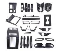 BILKAR Car Button Cover Trim Compatible with Mitsubishi for Outlander 2022 2023 2024 Center Console Decoration Inner Door Handle Bowl Cover Trim Accessories(Style16)