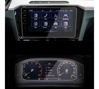 BILKAR Compatible With VW For Arteon 2 Discover Pro 2018 2019 2020 Car GPS Navigation Screen Tempered Glass Protective Film9.2 Inch Car Screen Protector Car Navi Film Accessories(1 set)