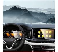 BILKAR Compatible With VW For Teramont X 2021 2022 2023 Car Gps Navigation And Dashboard Tempered Glass Screen Film Protector Car Navi Film Accessories(Dashboard and gps)