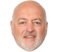 Bill Bailey (Smile) Celebrity Mask, Flat Card Face, Fancy Dress Mask