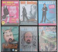 BILL BAILEY STAND-UP COMEDY COMPLETE COLLECTION 6 DVD's: cosmic jam / part troll / tinselworm / bewilderness / qualmpeddler / remarkable guide to the orchestra