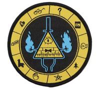 Bill Cipher Demon Teapot Gravity Cartoon TV Show 3" Iron On Embroidered Patch for Clothing