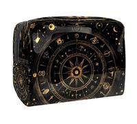 Bill Cipher Wheel Zodiac Cosmetic Bag for Women, Travel Toiletries Bags Large PVC Makeup Handy Pouch Organiser with Zipper