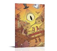 Bill CipherArt Canvas Print of Oil Paintings Reproduction Modern Canvas Print Artwork Abstract Landscape Pictures Printed on Canvas Wall Art for Home Office DecorationsFrame-style08x12inch(20x30cm)