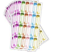 Bill Due Planner Stickers, 6 Colors Bill Due Tracking Labels - Pay Planner Reminder for Planners & Journals,Budgeting,Monthly Bill (180 Pcs)